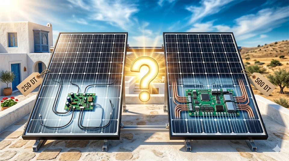 J'ai comparé un panneau solaire à 250 DT et un à 500 DT : voici ce qui se cache vraiment dans la boîte