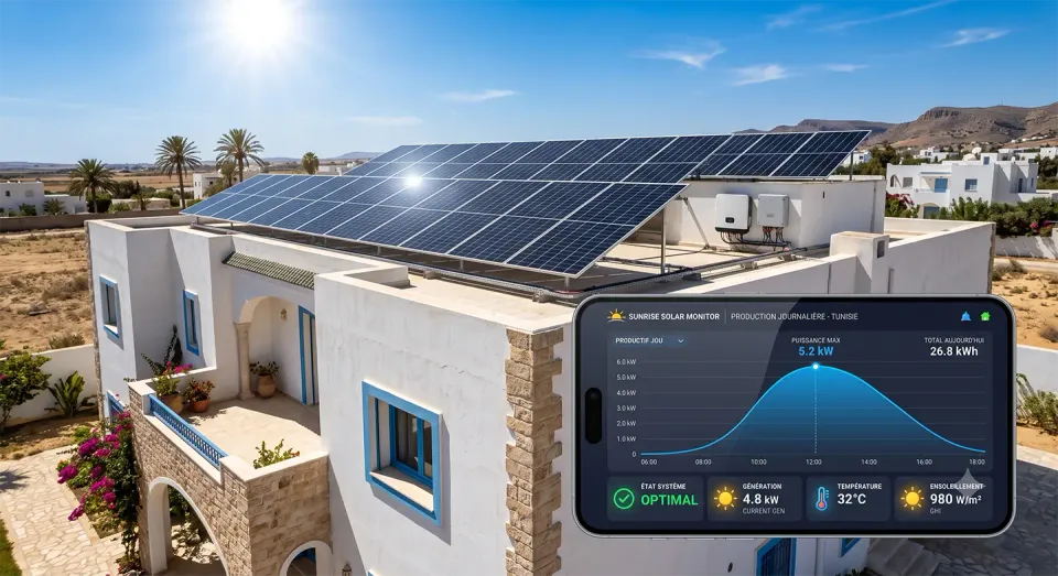 Production journalière panneaux solaires en Tunisie : comment savoir si vous installation est optimale